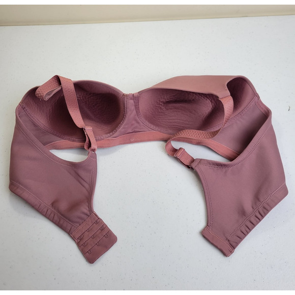 Vanity Fair Beauty Back Purple Full Figure Smoother Wire Free Bra Size 42C - Picture 7 of 7